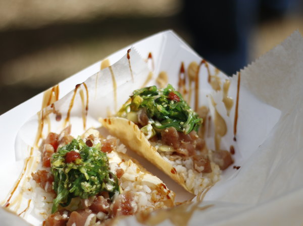 Tuna Tacos at Blue Fin Aguadilla