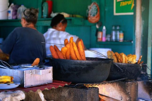 fritters at drive around food tour